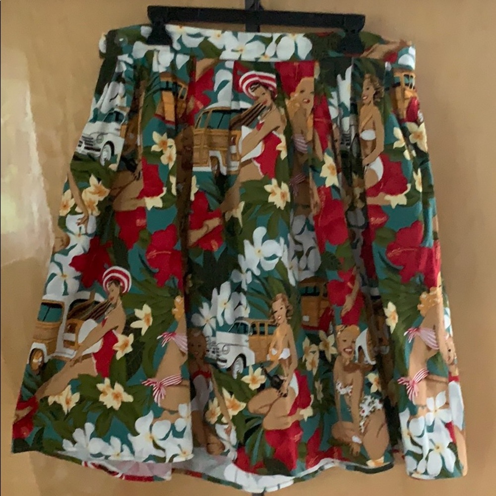 Retro Full Skirt with Pockets